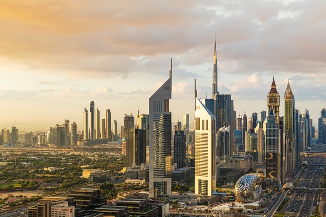 迪拜世界贸易中心景观