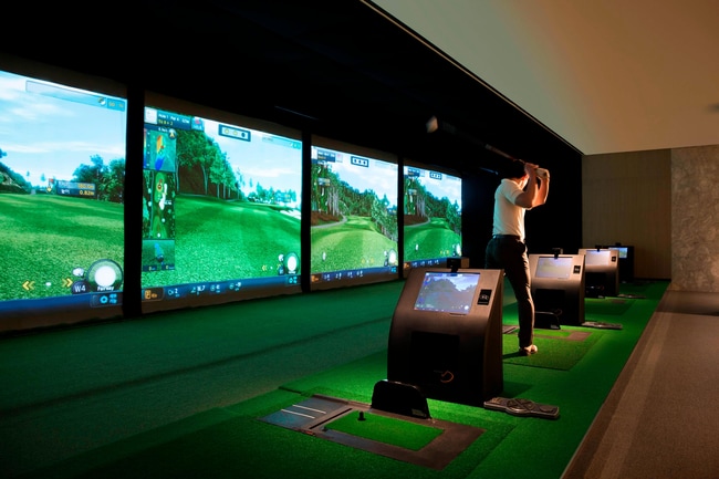 位于首尔的酒店高尔夫模拟器