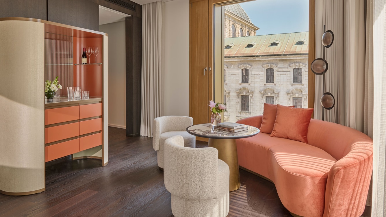 seating, minibar, view