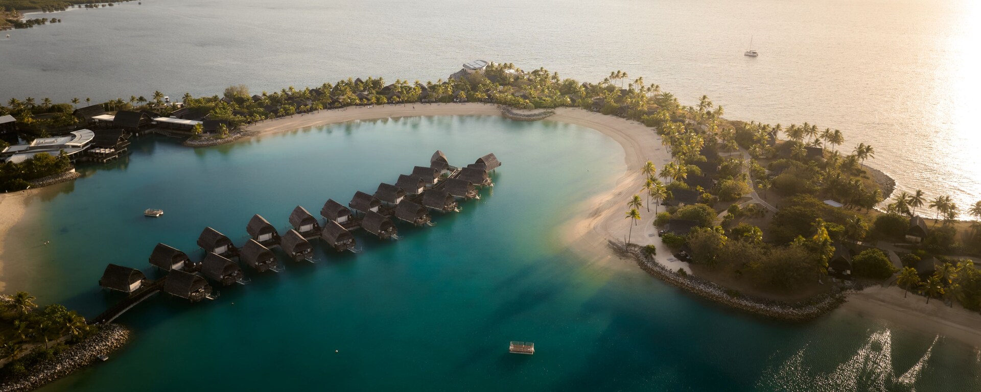 Overwater Bure. Lagoon Escape. Island Serenity