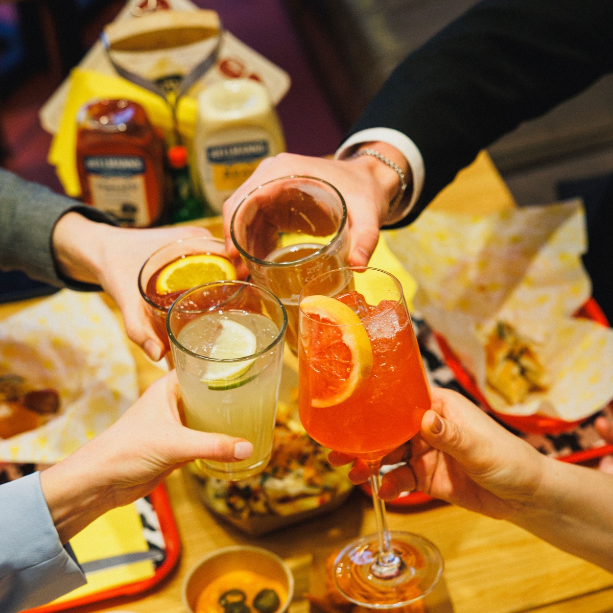 a lot of drinks