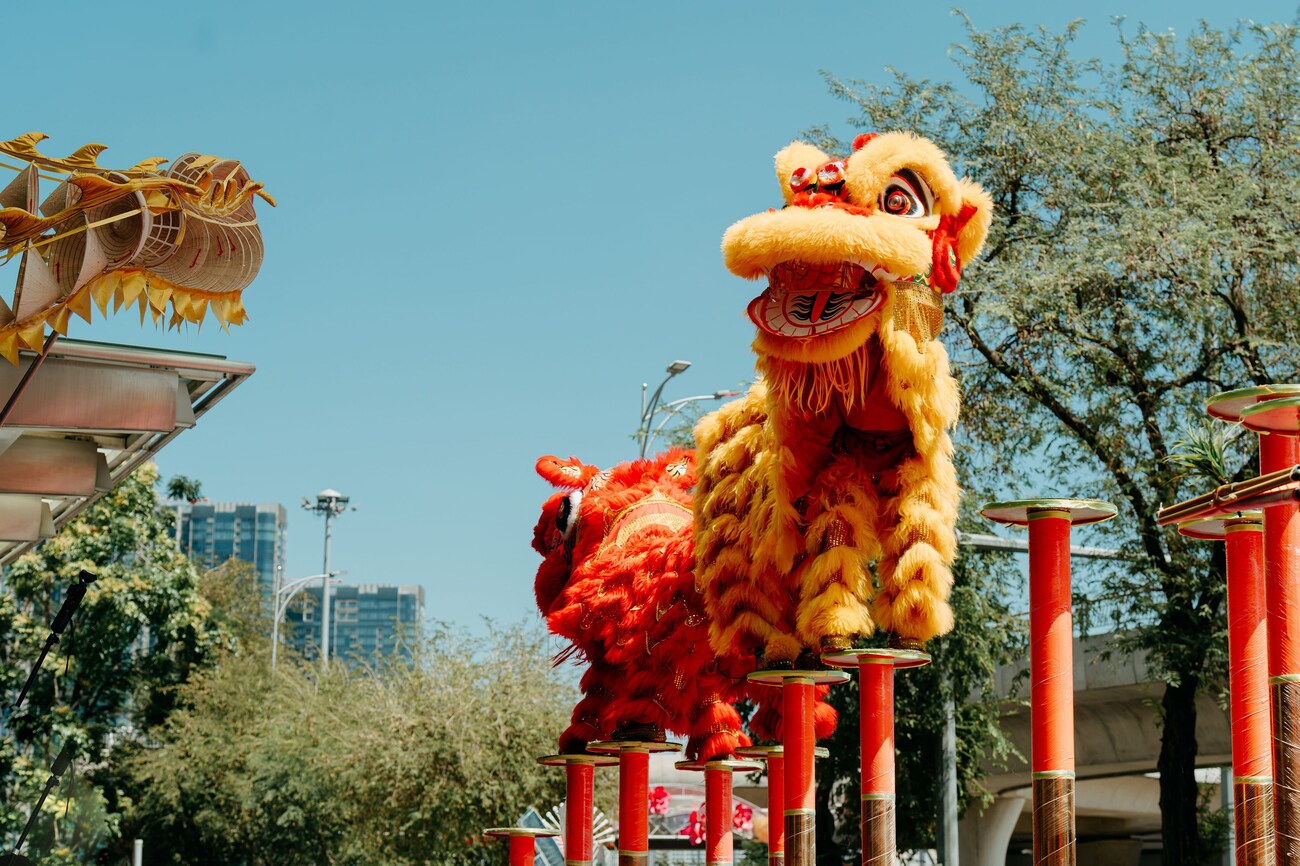 Traditional Lion Dance Perfomance