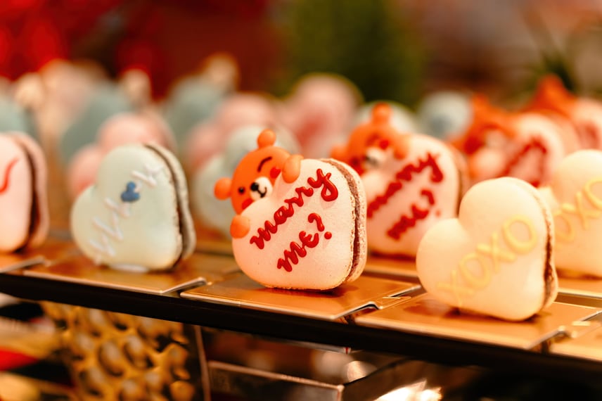 Romantic Valentine’s dessert designed for sharing 