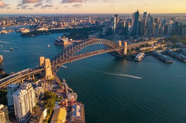 aerial, background, bay, beautiful, bridge, building, cbd, commercial, complex, construction, crown, downtown, foreshore, harbour, high rise, holiday, landscape, landmark, lifestyle, marine, park, precinct, scenic, skyline, structure, vacation, view