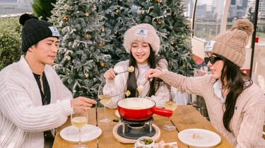 曼谷瑞吉酒店节日滑雪后活动。